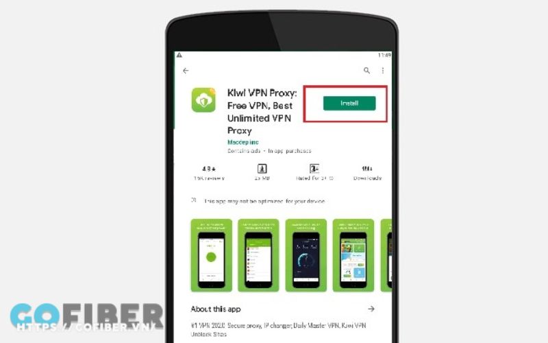 Cài đặt Kiwi VPN trên thiết bị Android