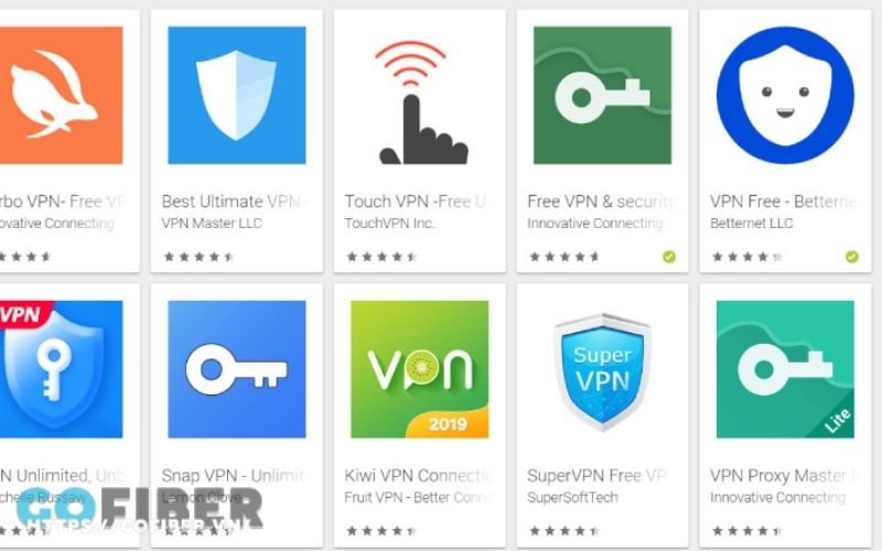 Một số ứng dụng VPN phổ biến khác