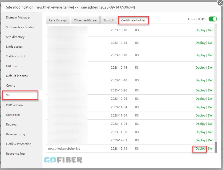 Cách gia hạn chứng chỉ Let’s Encrypt SSL aaPanel