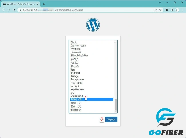 cài đặt wordpress lên hosting