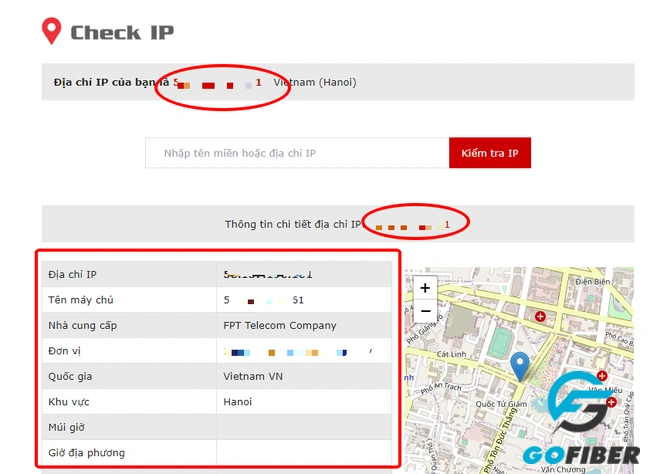 check địa chỉ ip bằng phần mềm checkip