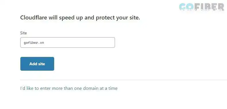 Thêm website vào Cloudflare