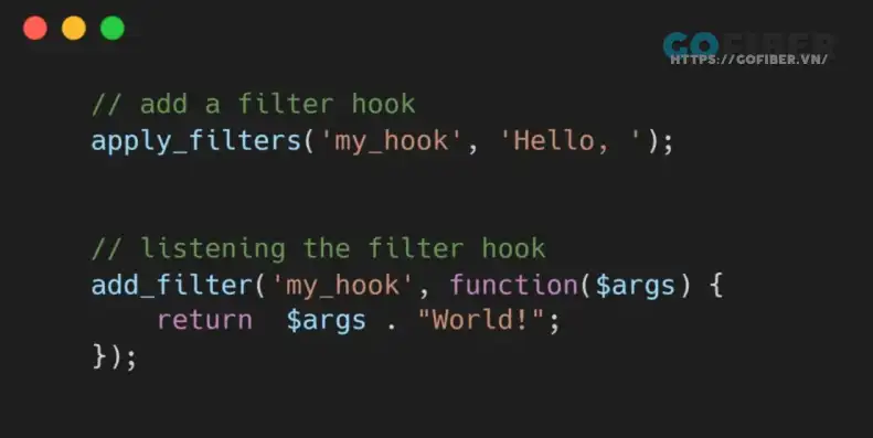  Khái niệm về Filter Hook trong WordPress.
