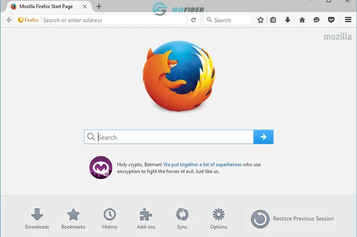 Trình duyệt Mozilla Firefox.