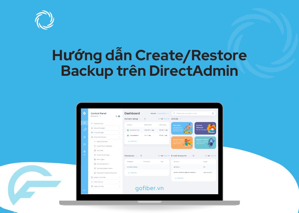 Hướng dẫn Create/Restore Backup trên DirectAdmin