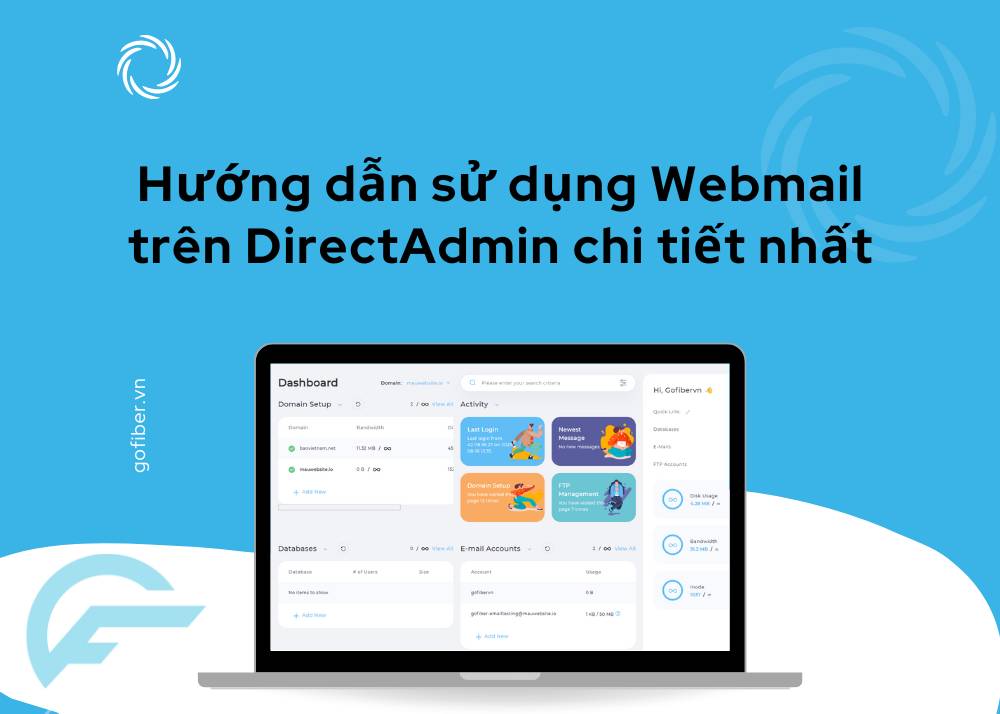 Hướng dẫn sử dụng Webmail trên DirectAdmin chi tiết nhất