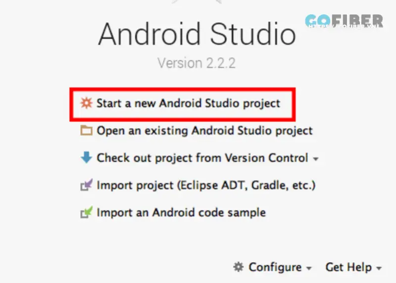 Khởi động Android Studio