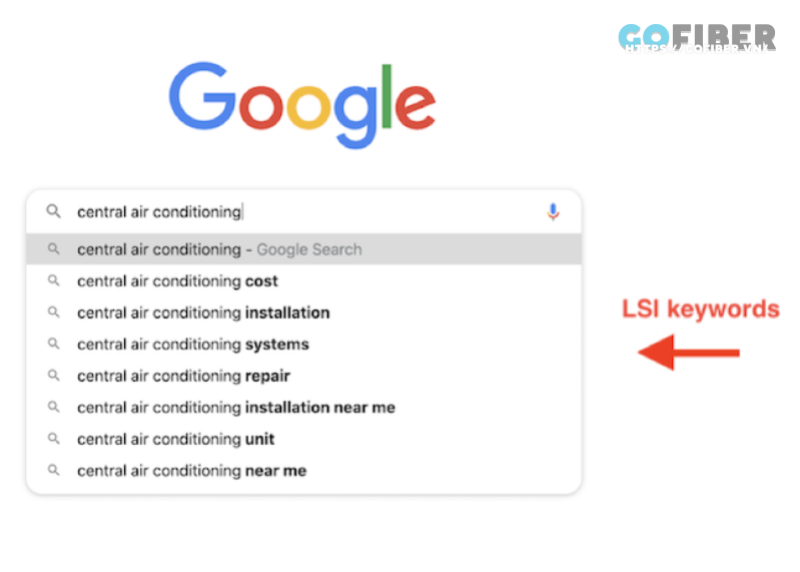 Mục gợi ý tự động của Google là nơi tìm LSI keyword rất hiệu quả