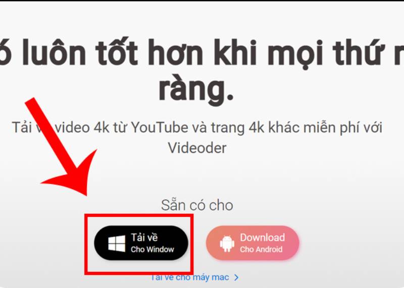 Tải video về máy bằng Videoder