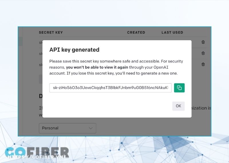 tao-tro-ly-ai-ca-nhan-lam-viec-24-7-voi-n8n-2.jpg Tạo API Key sau khi đăng nhập vào OpenAI