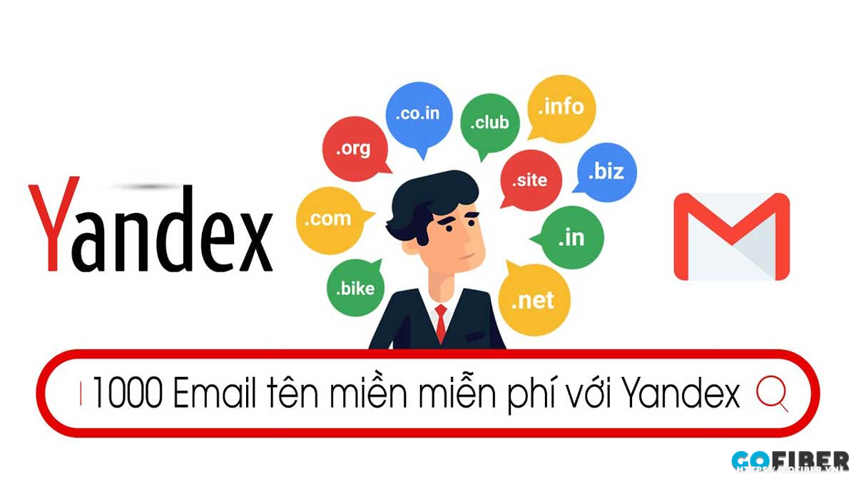Yandex mail hỗ trợ sử dụng miễn phí lên đến 1000 mail