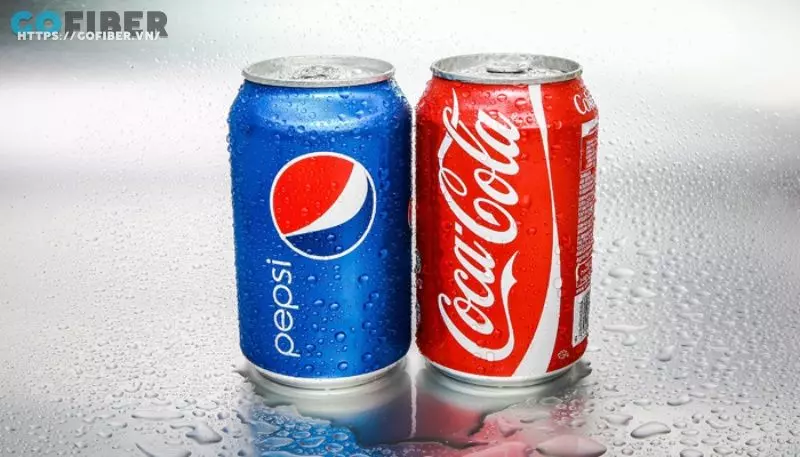 Coca Cola và Pepsi là hai "ông lớn" trong ngành nước giải khát